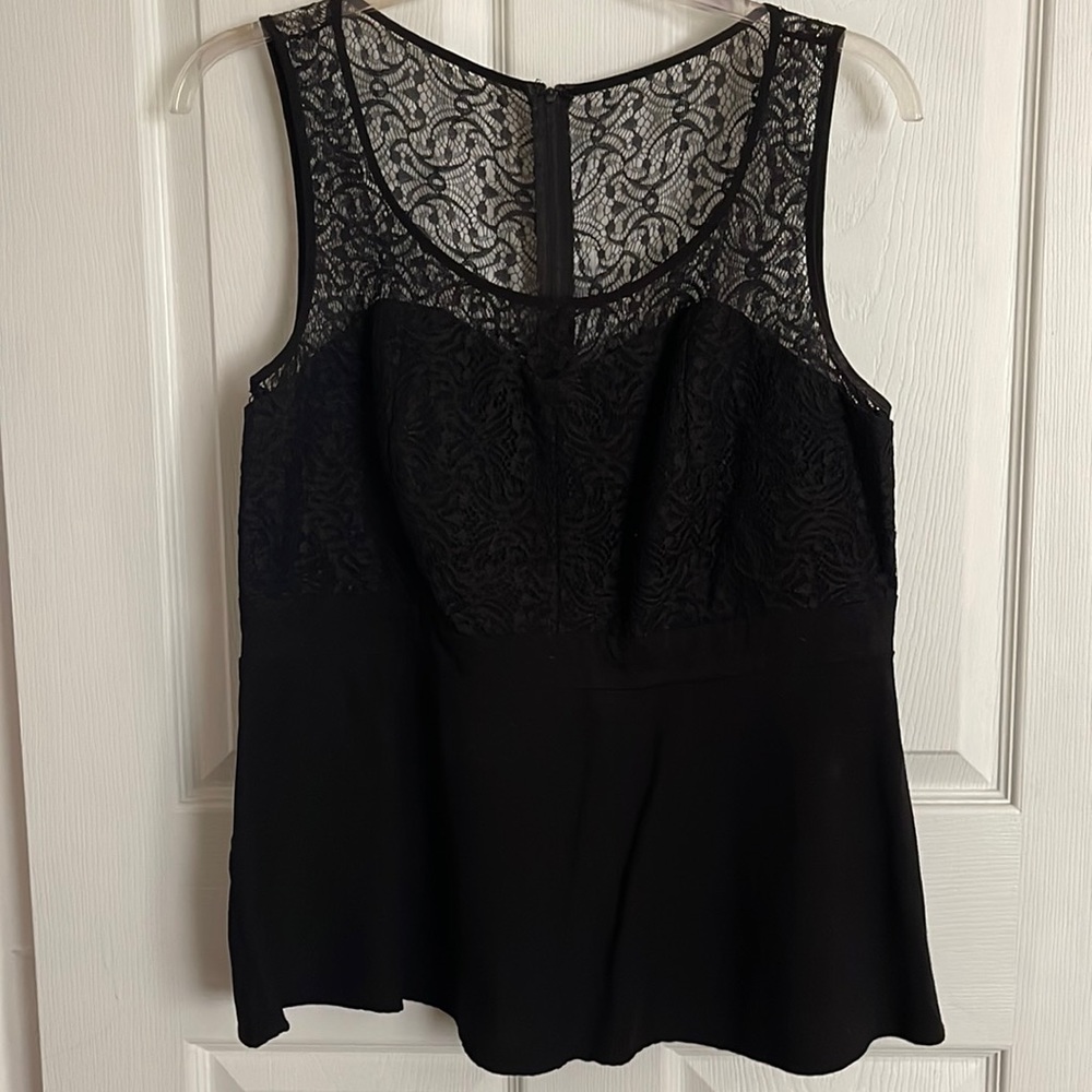 Torrid sleeveless black flared top